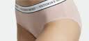 维多利亚的秘密（Victoria's Secret）维密 棉质舒适内裤logo字母腰带中腰包臀女士三角裤 实拍图
