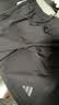阿迪达斯（adidas）短裤夏季男户外休闲百搭短裤显瘦松紧腰梭织运动五分裤 黑/灰 2XL 实拍图