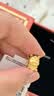 周六福福马黄金转运珠女足金生肖马手绳生日礼物 呈祥马宝 约0.82g 实拍图