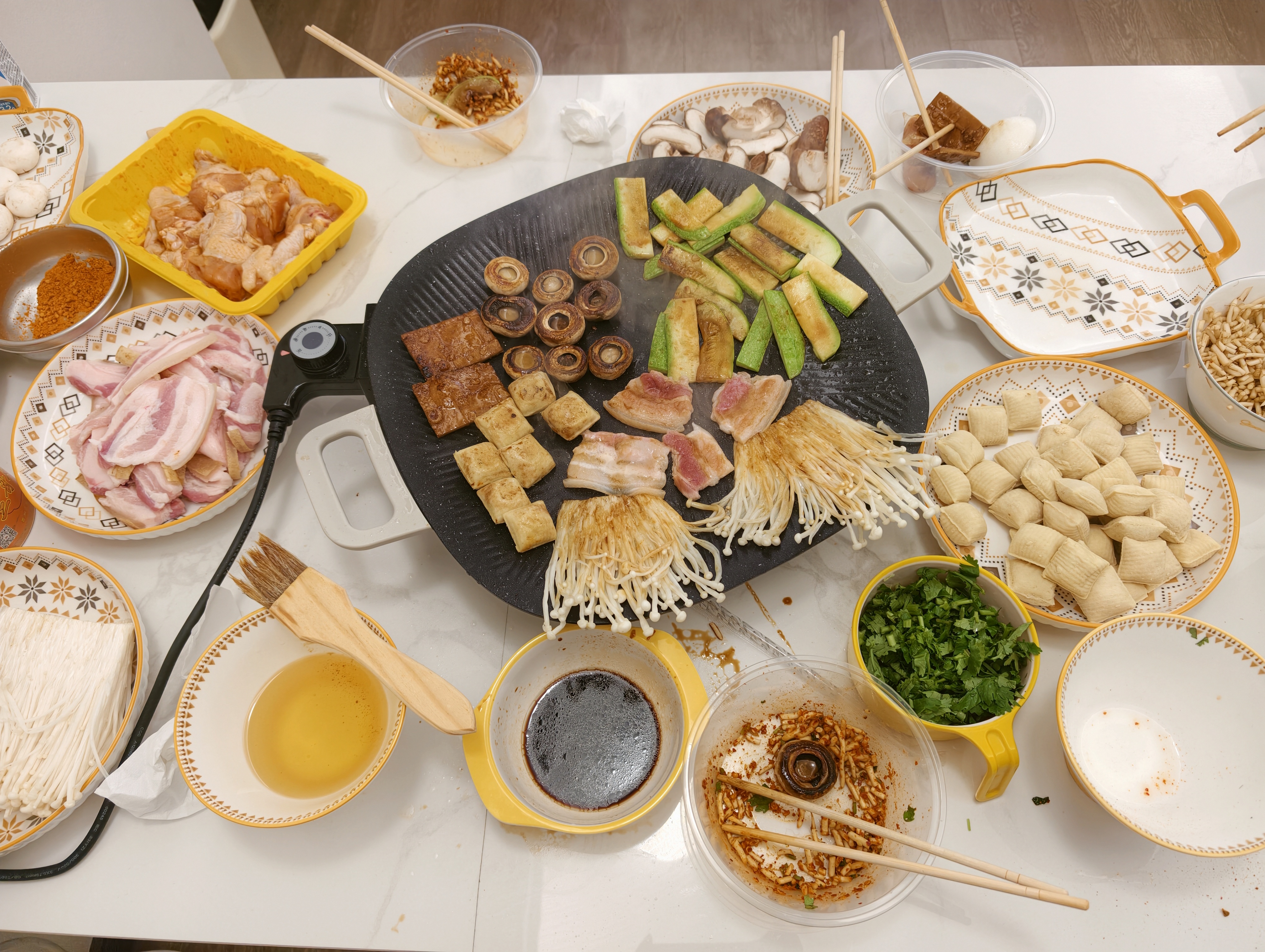 苏泊尔（SUPOR）【价低东方甄选】韩式烤肉盘烤肉锅电烤盘多功能锅电烤炉大功率轻油少烟不粘烤肉机GJ3535P802 实拍图