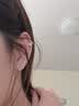 戚小米s999足银耳钉女养耳洞耳骨钉纯银耳环睡觉免摘防掉2026新款耳饰 999足银4mm耳钉一对【养耳防掉】 实拍图