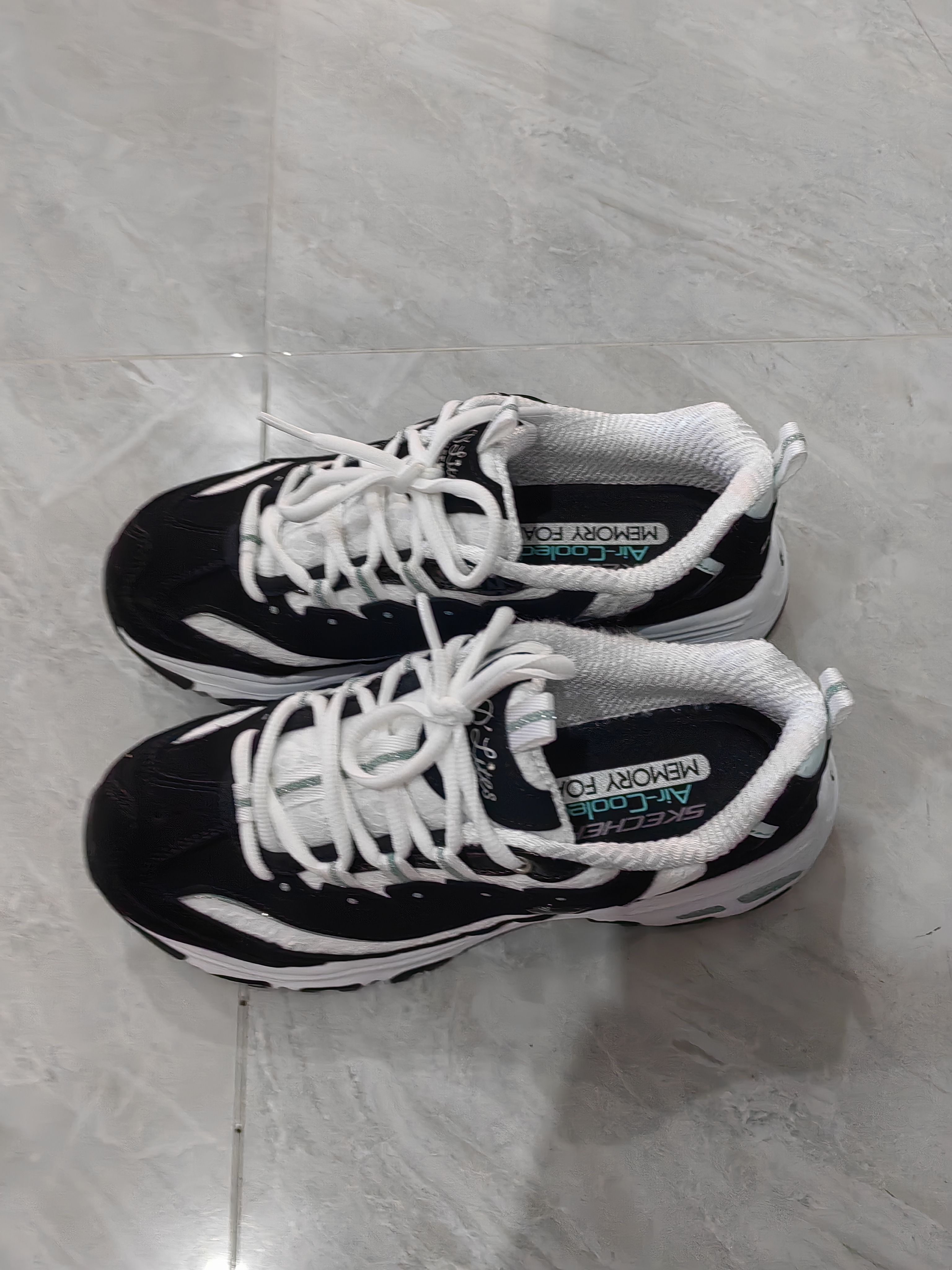 斯凯奇（Skechers）蕾丝熊老爹鞋女鞋秋季厚底增高熊猫鞋减震休闲运动鞋11959 实拍图