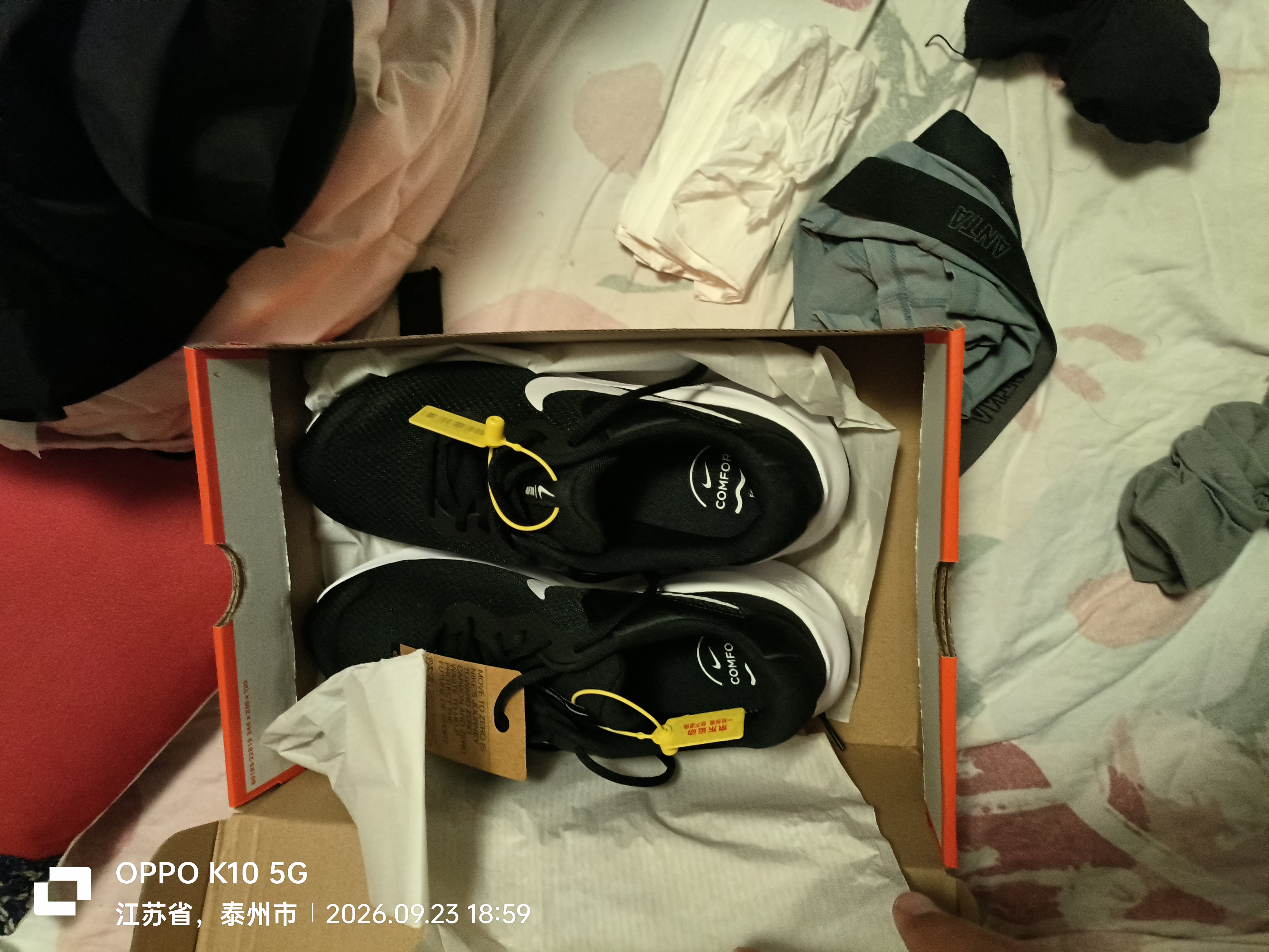 耐克NIKE男子跑步鞋REVOLUTION 7运动鞋春夏款FB2207-001黑白43 实拍图