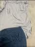 英博伦青少年短袖套装夏季男大童纯棉睡衣中学生家居服套240浅兰 170 实拍图