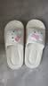 名创优品拖鞋女家居踩屎感室内鞋新款可爱四季拖鞋 凯蒂猫白 38-39 实拍图