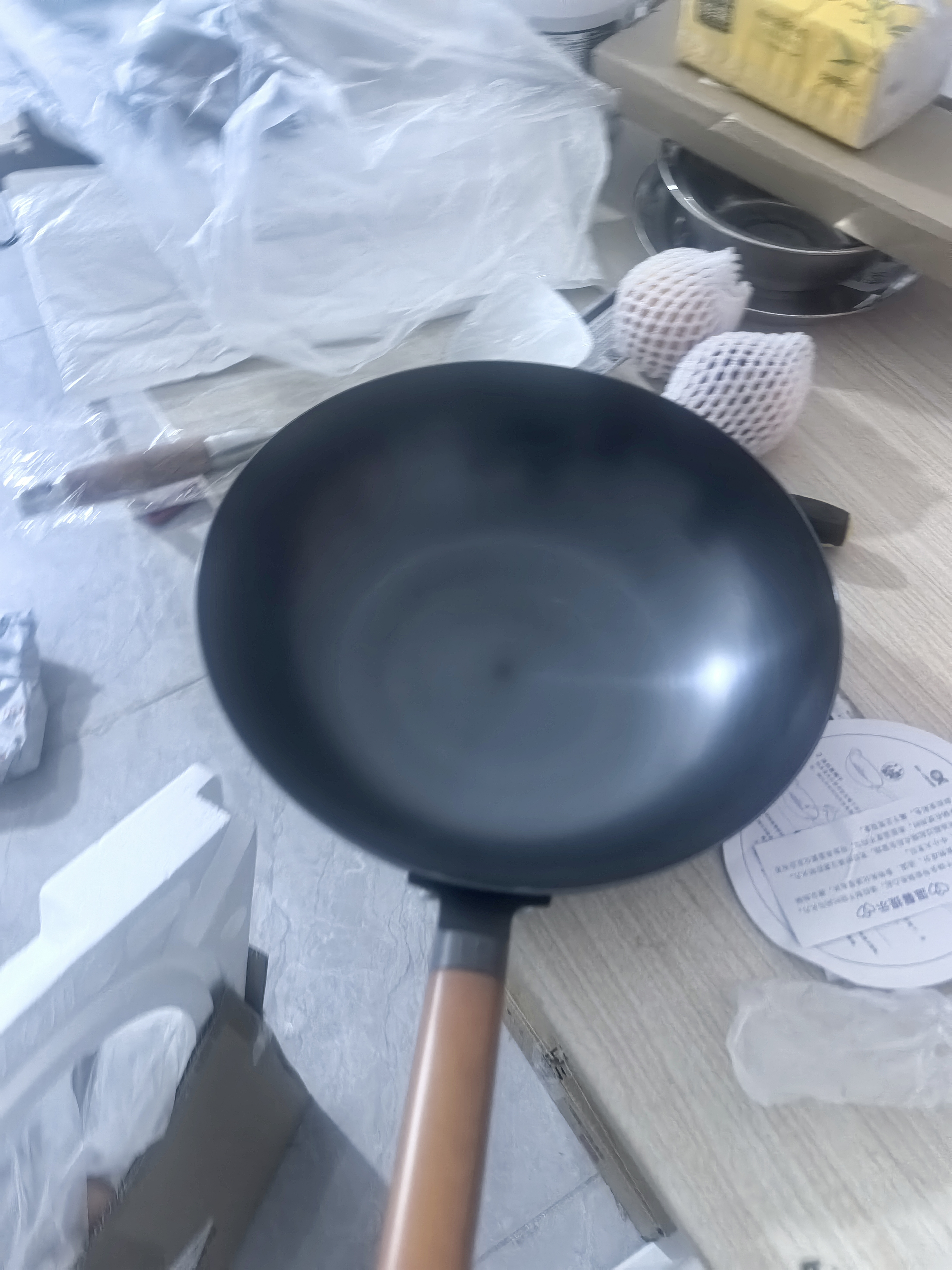 美的（Midea）铁锅炒锅 无涂层精铁炒菜锅煎锅家用燃气灶电磁炉通用礼品 实拍图