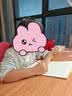 GMYD光明园迪儿童学习桌中小学生家用全实木可升降可调节写字桌H6组合 H6 120樱桃橡+V7-2F卡其+珊瑚粉椅套 实拍图
