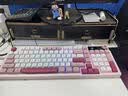 惠普（HP）K500F机械手感有线键盘 静音多功能旋钮办公游戏台式电脑笔记本通用 粉白色 98配列 实拍图