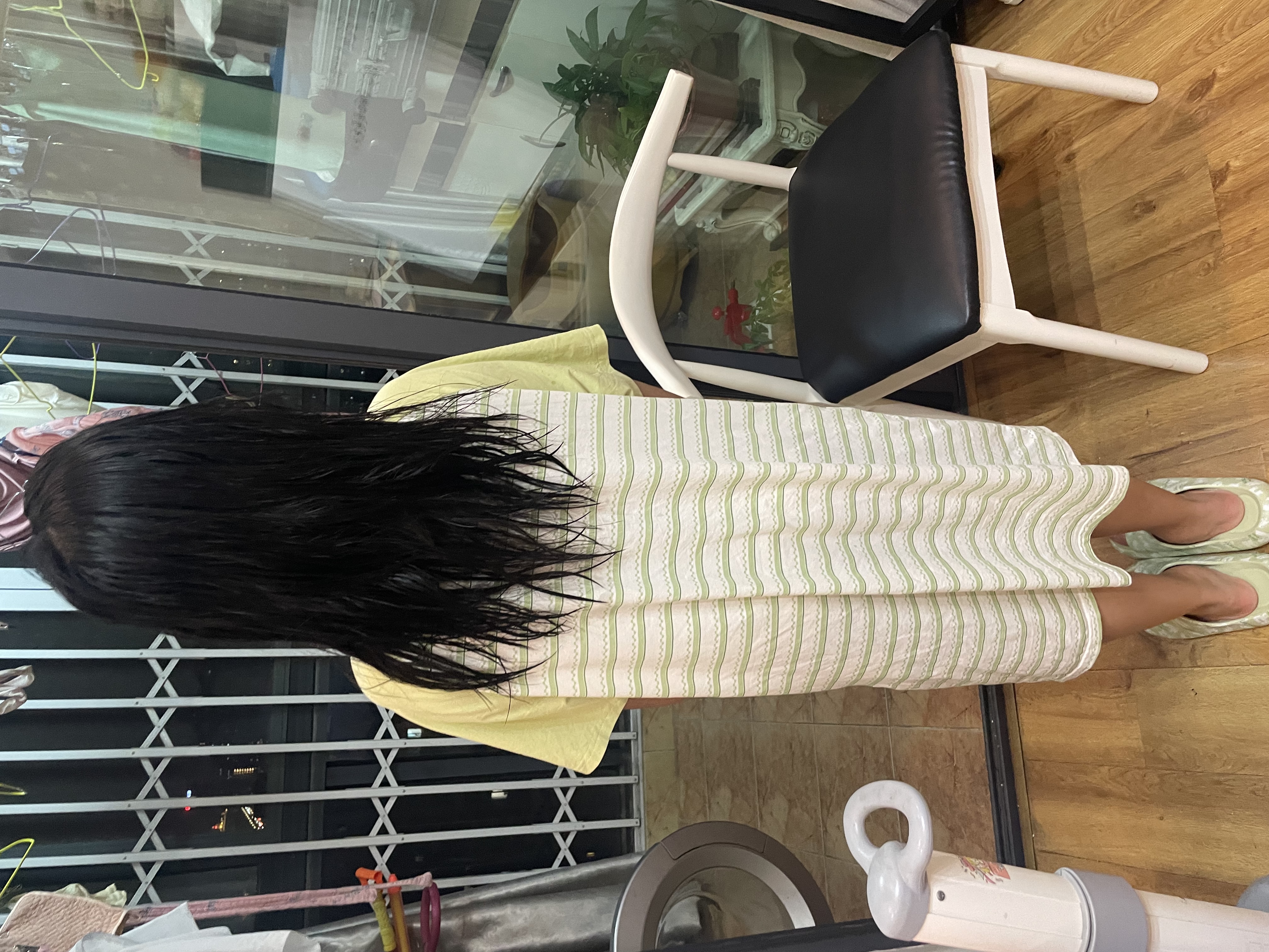 猫人（MiiOW）【防螨抗菌纯棉】女士睡裙睡衣女撞色恐龙印花家居服M 实拍图