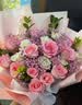 馨仪鲜花速递玫瑰向日葵康乃馨花束送女友老婆生日礼物同城配送 11朵粉玫瑰混搭花束 实拍图