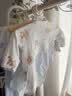童泰婴儿半背衣春秋季纯棉新生儿衣服初生宝宝满月服和尚服粉色52cm 实拍图