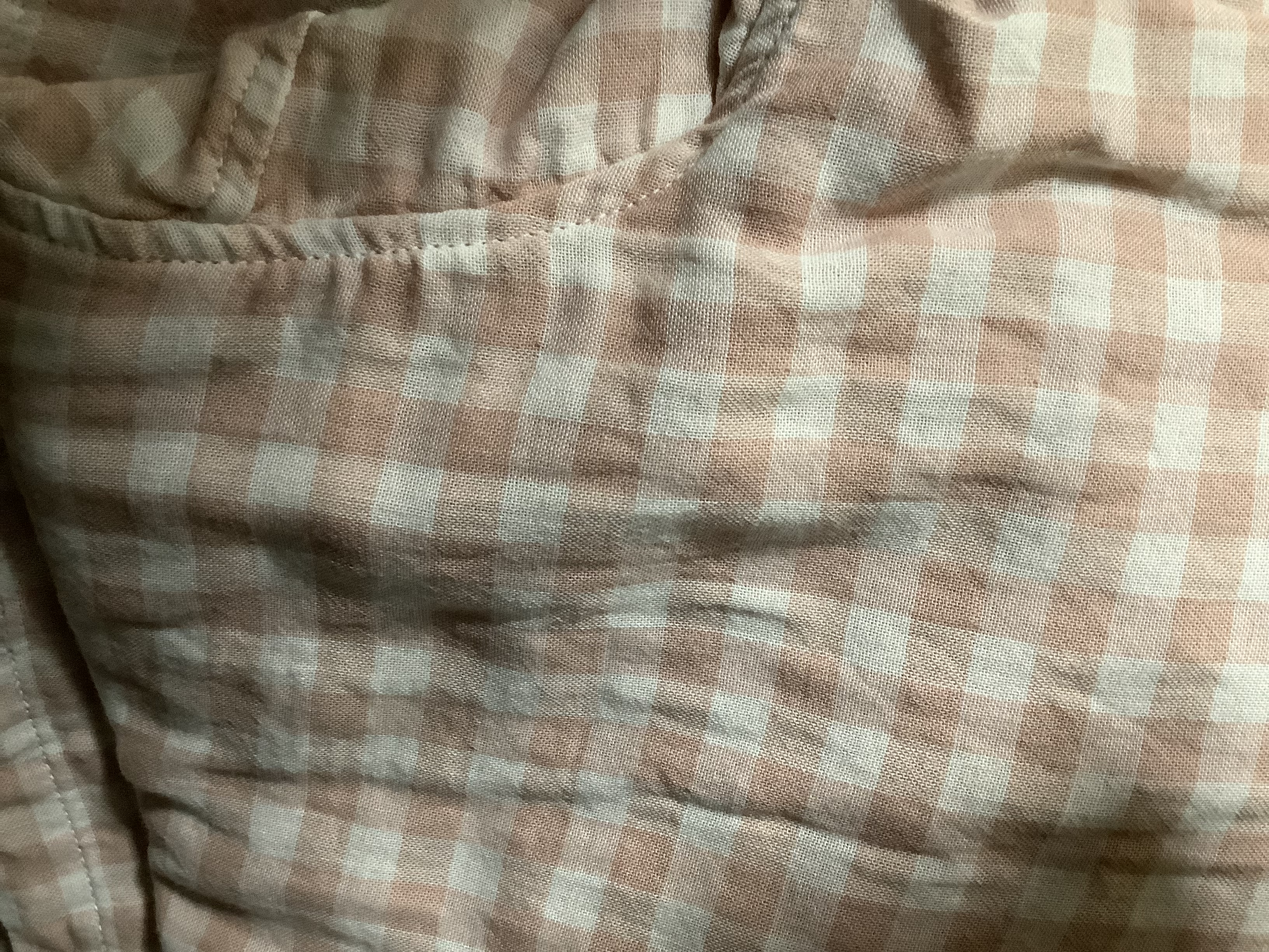MUJI[自营限定款]女士无侧缝 双层纱织睡衣 纯棉家居服 浅粉红色 L 实拍图