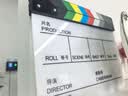 早行客 电影场记板 导演打板开拍板磁铁打板30*24cm彩色条纹中英文白色底板场景板打板器标记板 送水性笔 实拍图