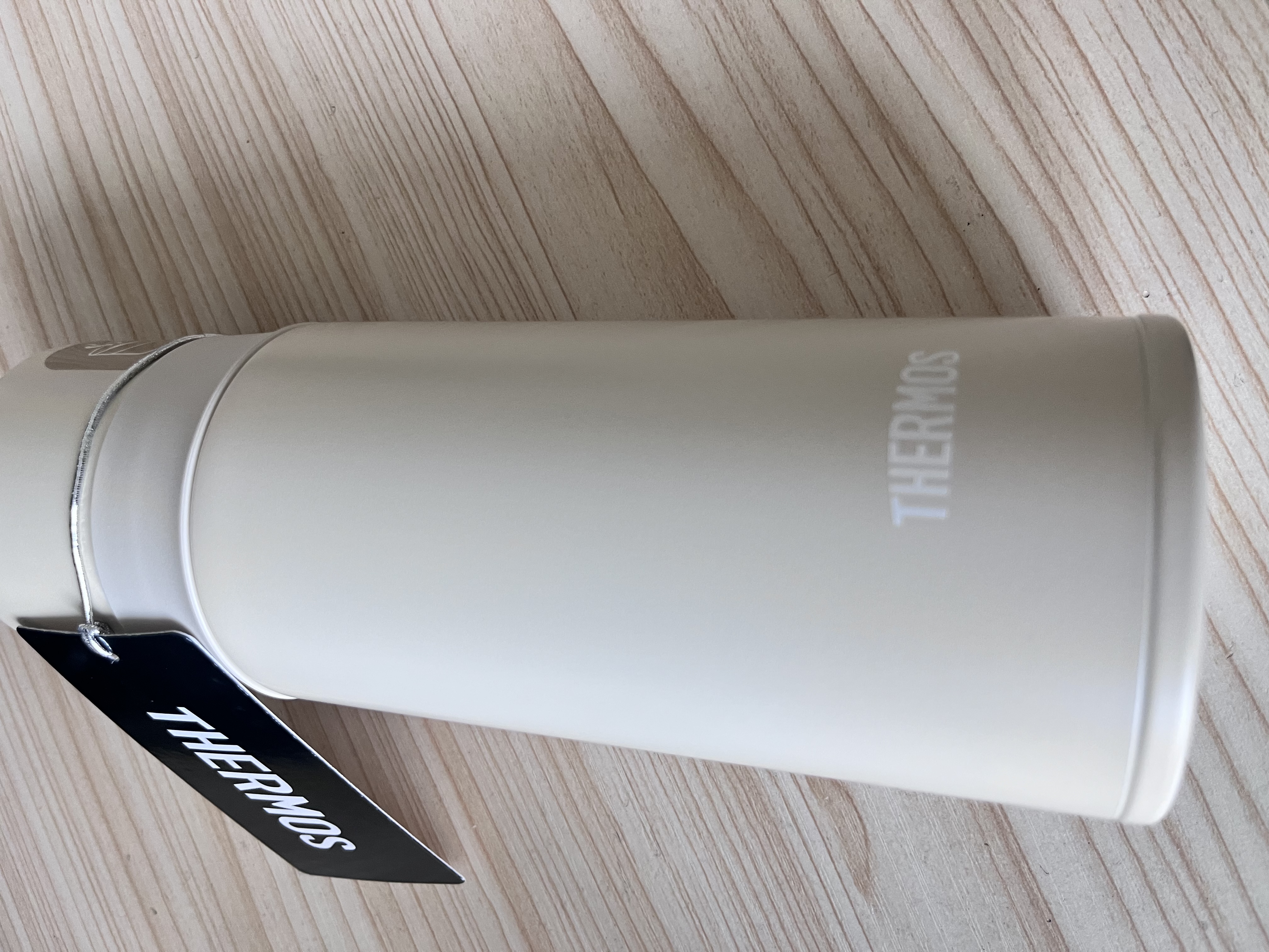 膳魔师（THERMOS）保温保冷杯真空不锈钢便携水杯双盖茶杯 FFM-351 350ml珍珠白礼物 实拍图