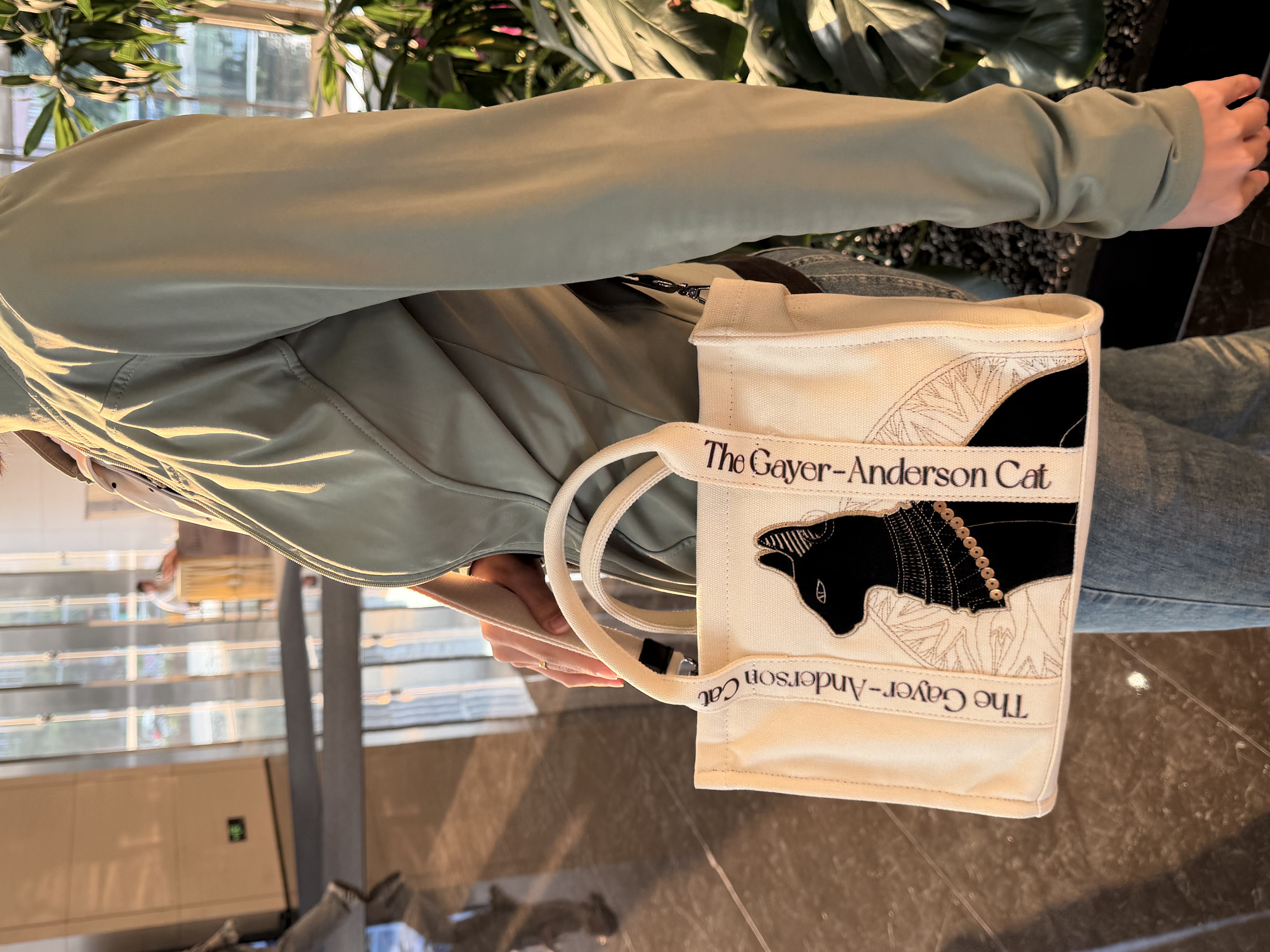 大英博物馆埃及系列安德森猫包包女包刺绣帆布斜挎包送女生生日礼物 实拍图