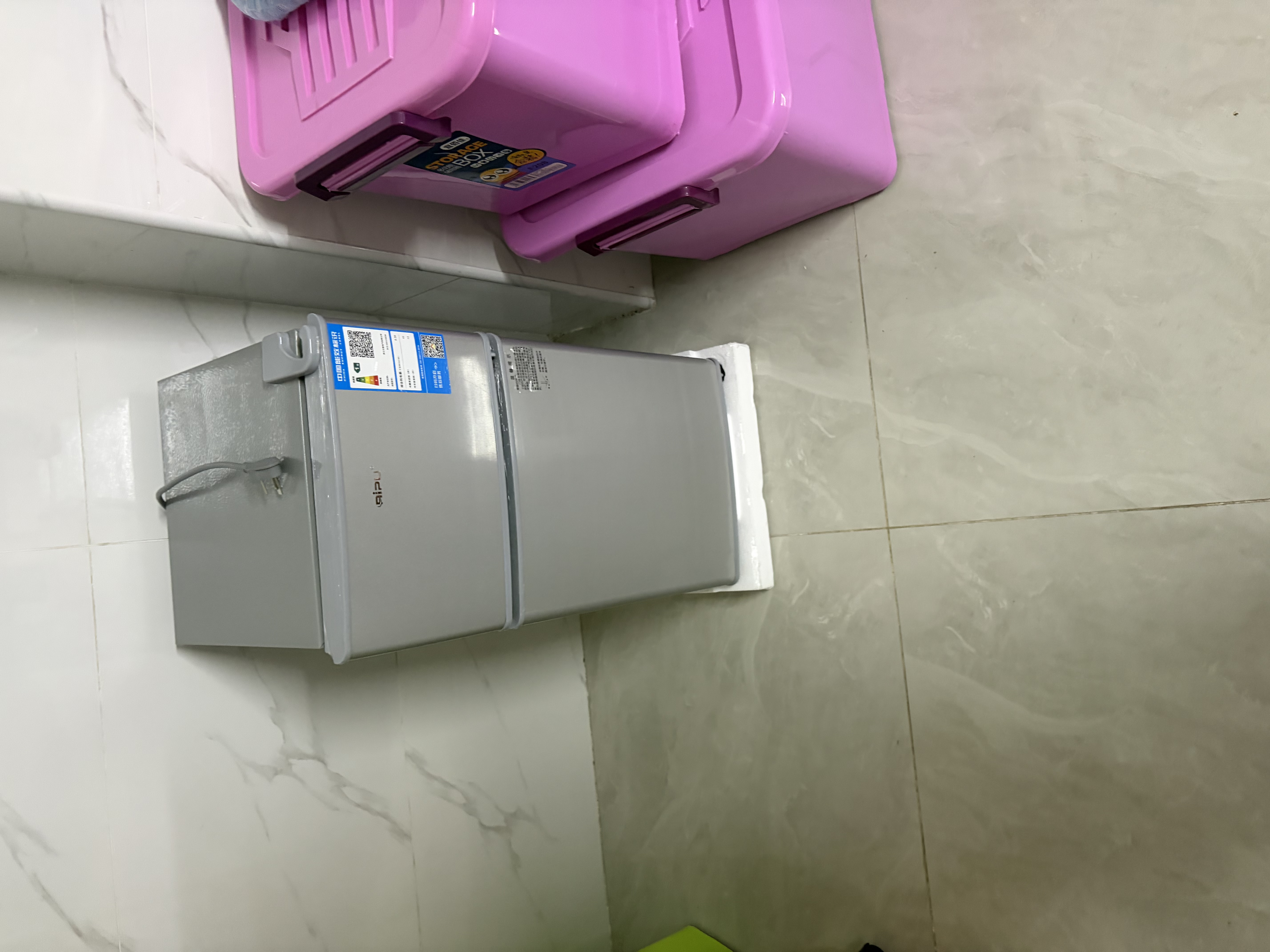 日普（RIPU）小冰箱迷你小型双门家用一级能效宿舍出租房办公室节能省电冷藏冷冻电冰箱 【升级净化去味】68升银色【小巧不占地】 实拍图