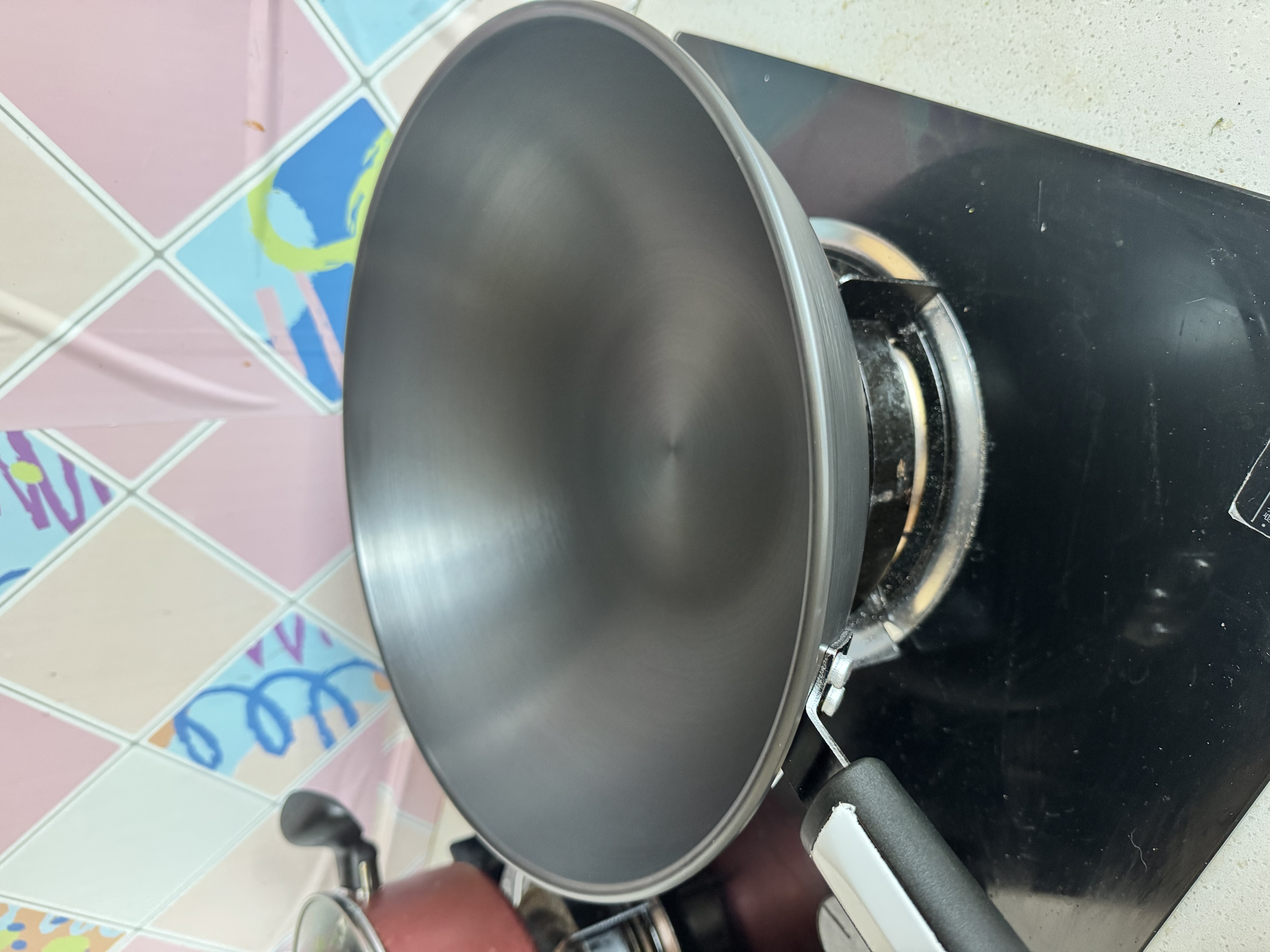 康巴赫炒锅无涂层钛铁锅防锈炒菜锅家用爆炒电磁炉燃气灶通用32cm 实拍图