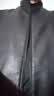 皮尔卡丹（pierre cardin）轻奢国际品牌男装 立领绵羊皮真皮皮衣男秋冬休闲海宁皮夹克外套 黑色 XL 180(140-155斤) 实拍图