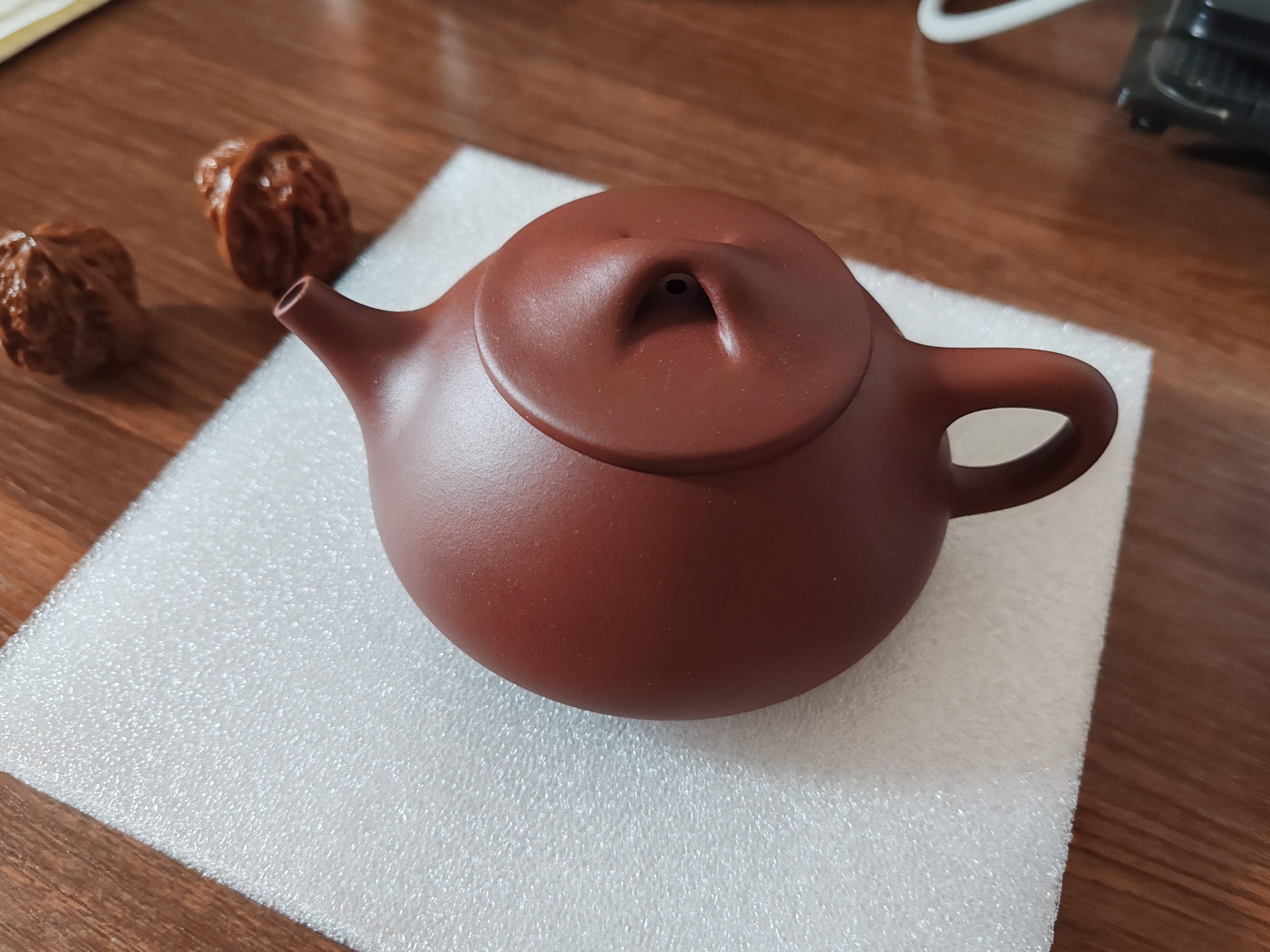 京东京造 宜兴紫砂壶 手工茶壶【原矿紫泥】煮泡茶具 景舟石瓢220ml礼盒装 实拍图