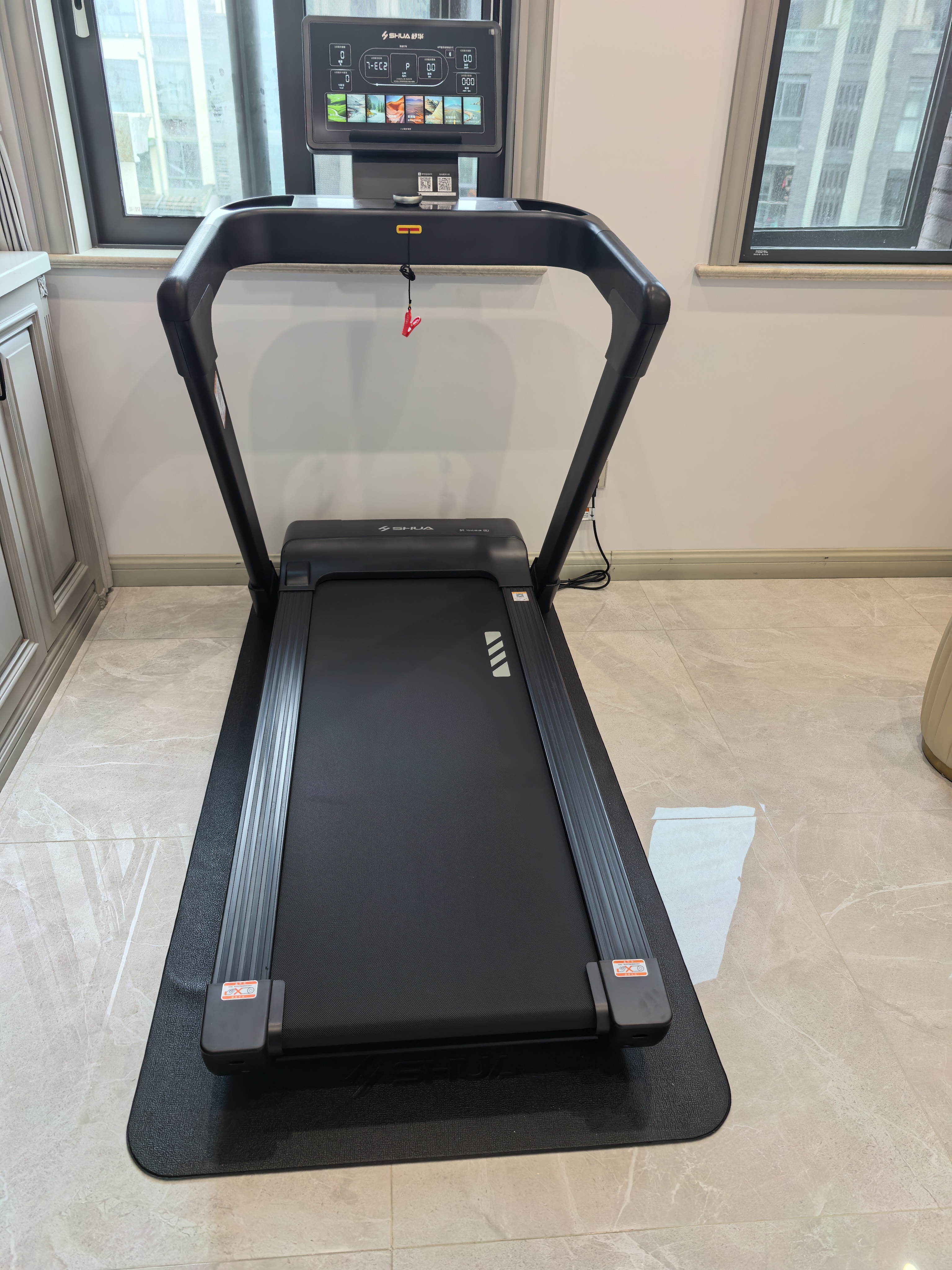 舒华（SHUA）跑步机家庭用E7爬坡走步机健身房器材阿波罗减震护膝静音马拉松 炫彩屏-3HP峰值马力/8大智能程序/阿波罗减震2.0 实拍图