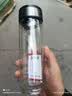 【京东物流配送】高硼硅双层玻璃杯大容量泡茶杯水杯子茶水分离杯 【双层加厚】茶杯350ml1只 实拍图