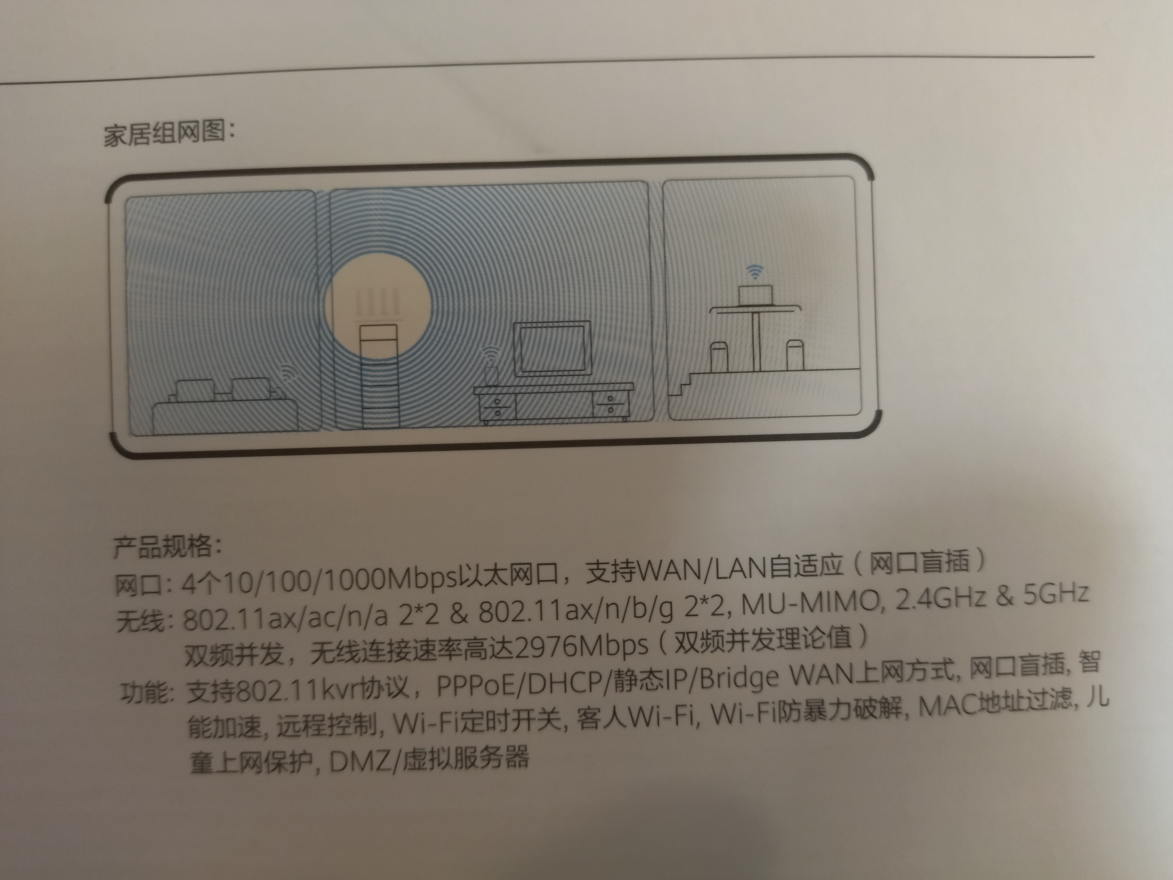 华为路由 AX3 Pro 悦享版 WiFi 6+ 3000 Mbps 4颗独立信号放大器 智能手游加速  无线家用千兆路由器 实拍图