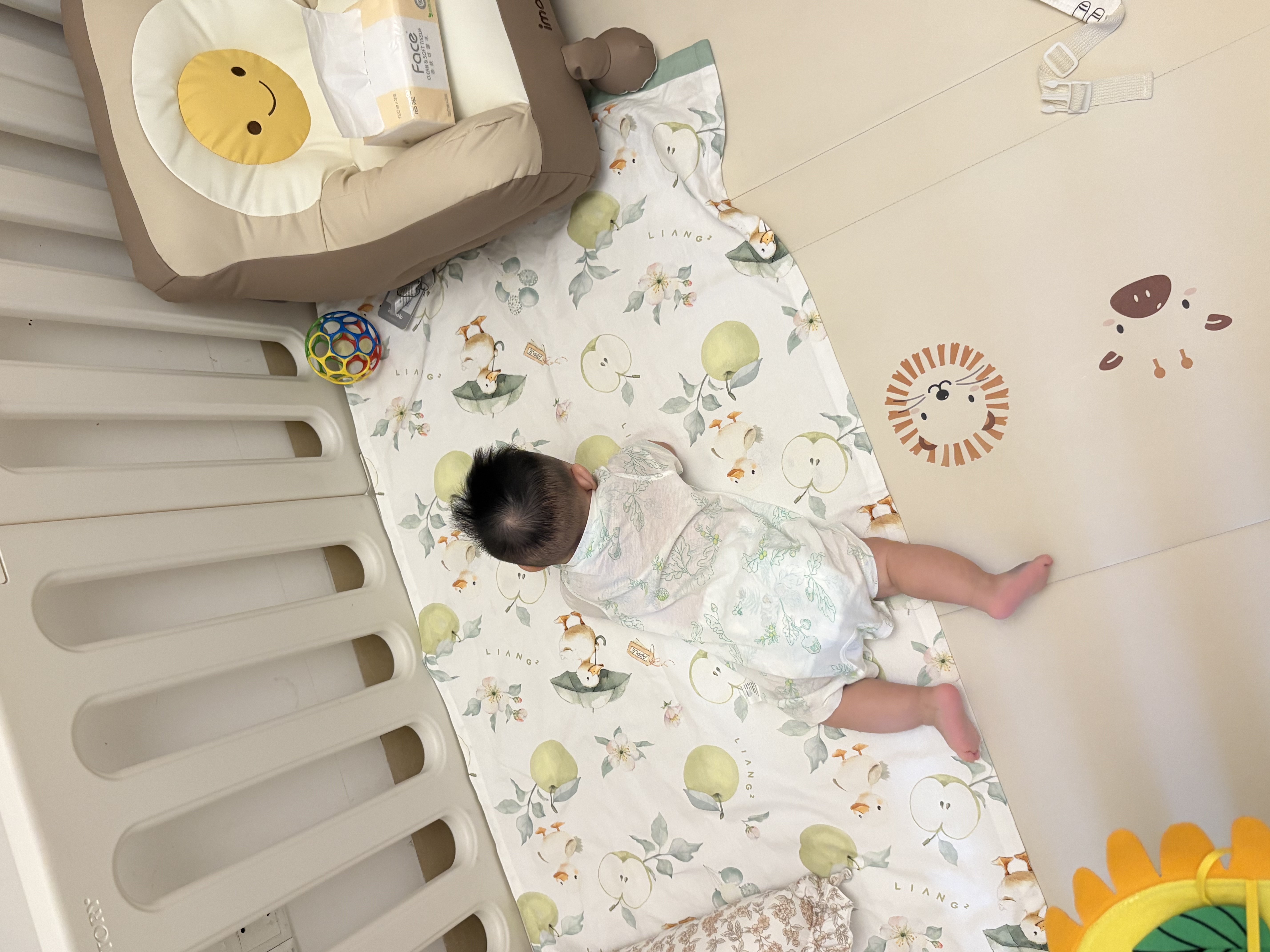 IMOMOTO婴儿沙发儿童学坐椅枕可坐可躺护脊安全多功能0-36个月家用 0-3岁 婴儿沙发+凉席 【冰丝凉席 凉感套装】 云朵棉【蓬松柔软 弹性支撑 不易塌】 实拍图