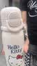 杯具熊（BEDDYBEAR）锐气双饮学生保温杯带吸管儿童水杯大容量运动水壶600ML牛仔kitty 实拍图
