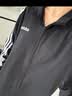 adidas休闲舒适三条纹立领夹克外套卫衣男装秋季阿迪达斯轻运动 黑色/白（推荐选大一码）   M 实拍图