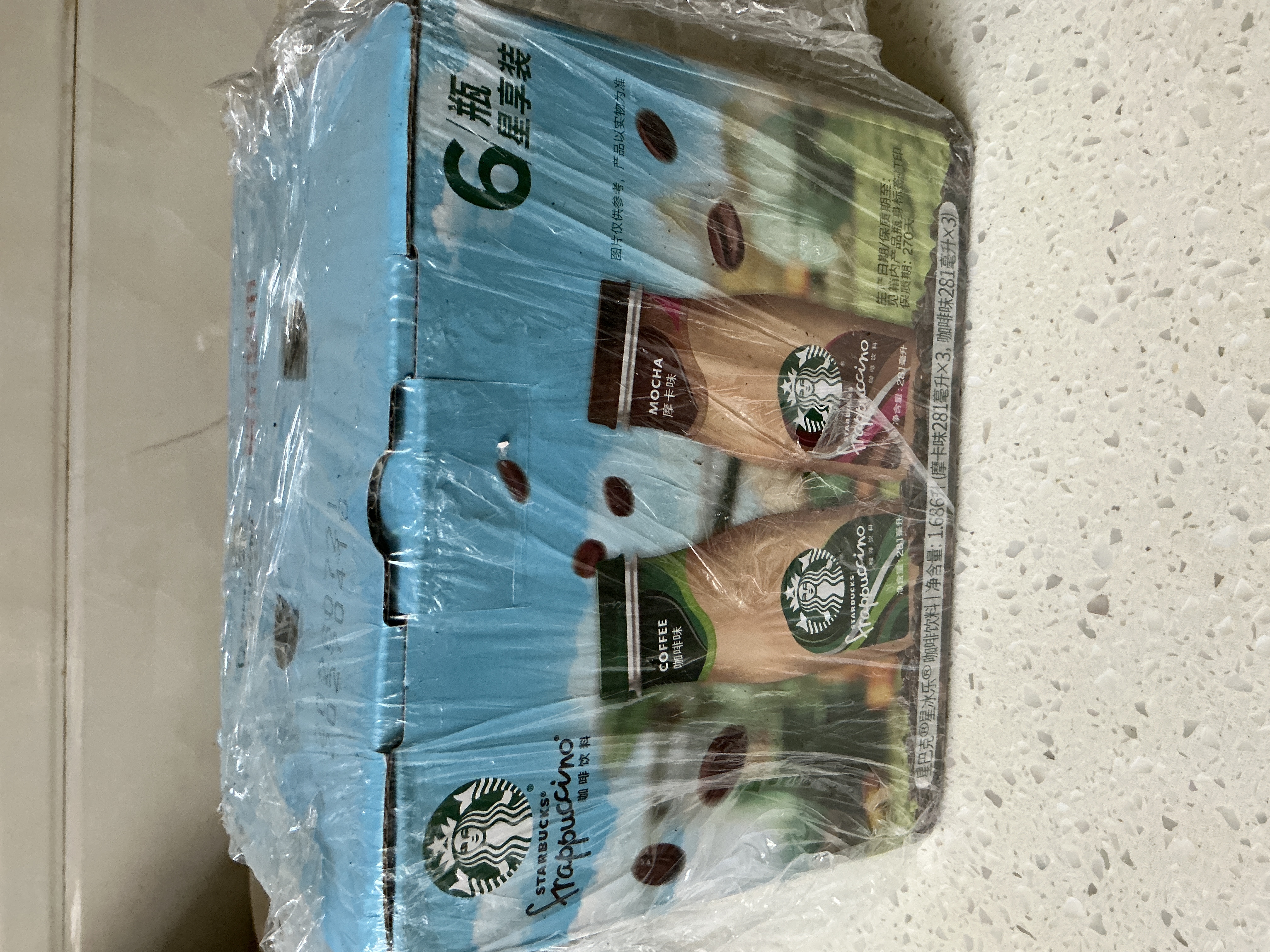 星巴克（Starbucks）星冰乐 即饮咖啡 摩卡+咖啡281ml*6瓶装咖啡饮料礼盒 中秋节礼物 实拍图