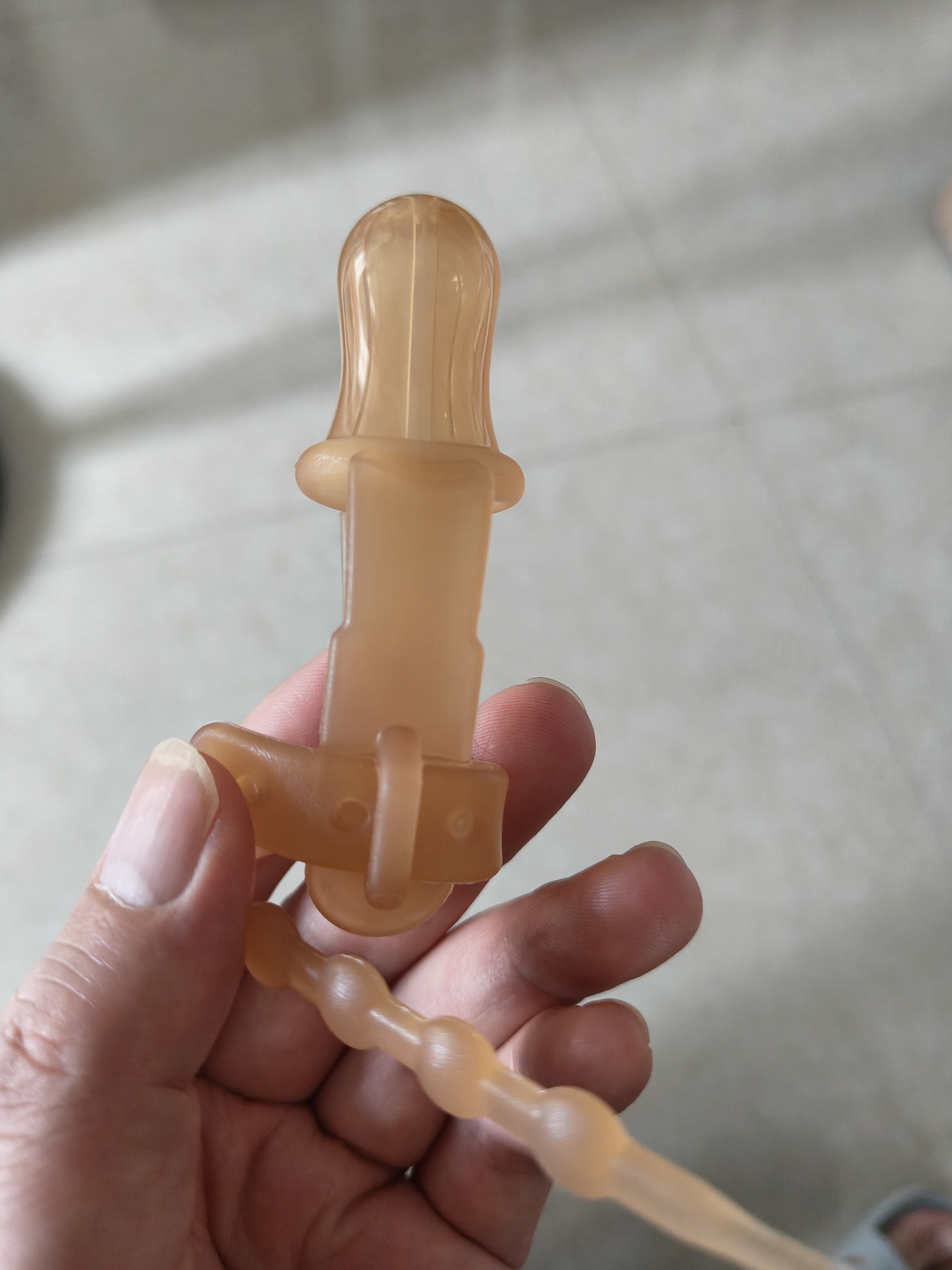 马博士 安抚牙胶婴儿防吃手神器戒吃手指宝宝磨牙硅胶大拇指矫正咬咬胶 实拍图