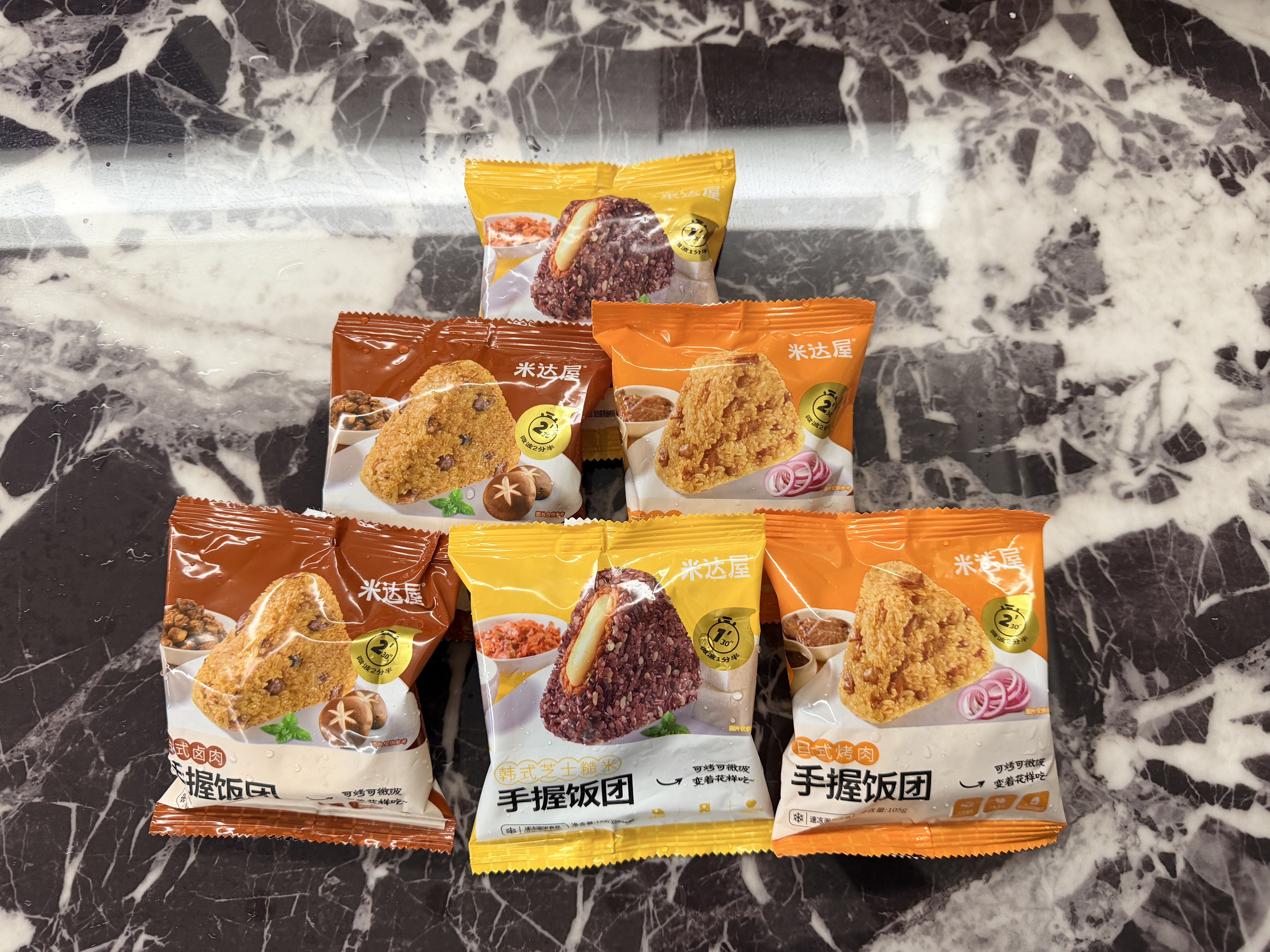 米达屋手握三角饭团105g*6速食营养早餐儿童上班族方便食品加热即食 实拍图
