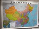 【大字版】2026新版中国地图+世界地图挂图 约1.1米*0.8米 2张精选挂杆 大字清晰 学生地图 地理学习 办公家用 装饰挂图 实拍图