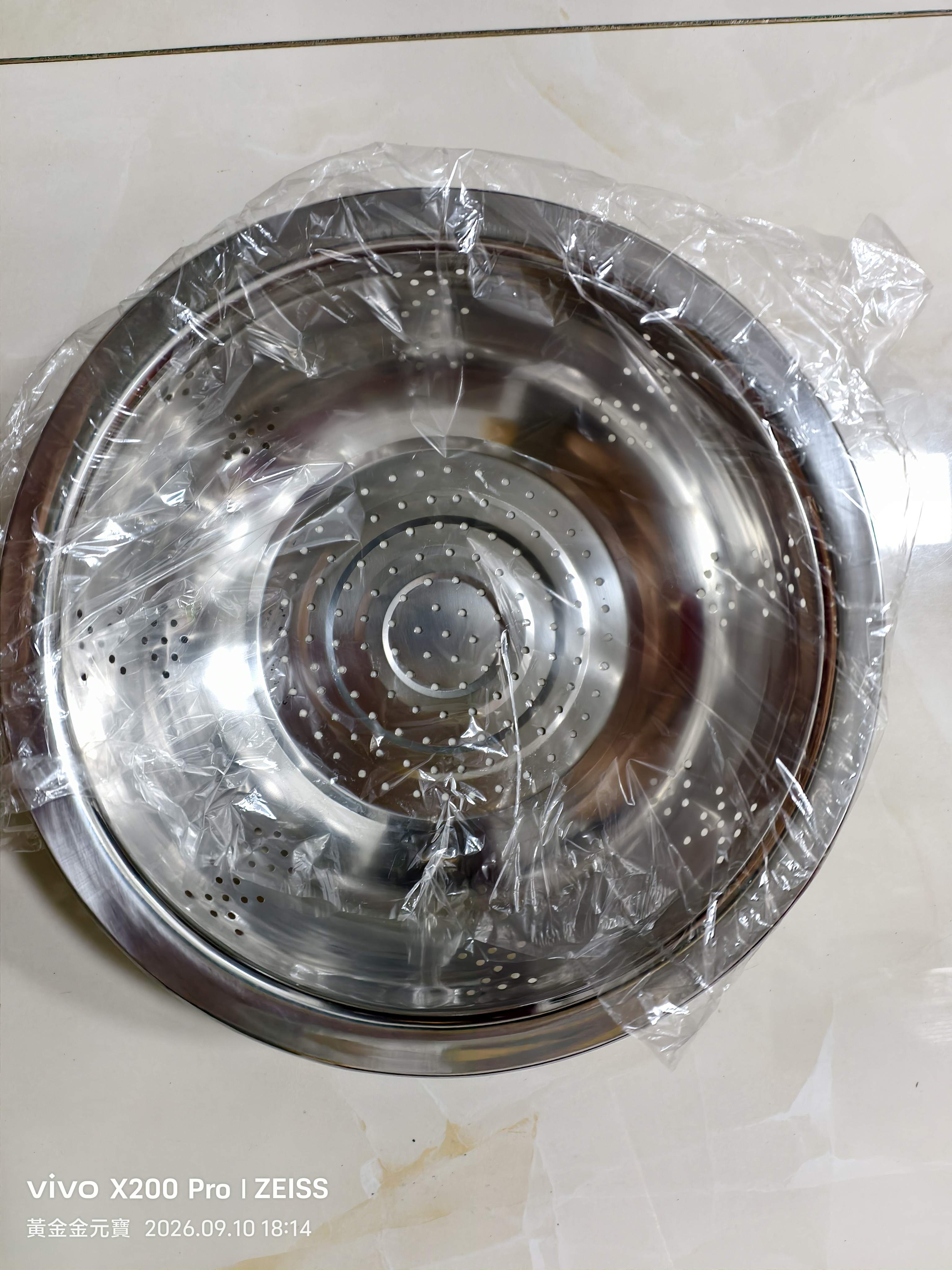 不锈钢沥水篮多功能淘菜盆盆子洗米筛淘米沥水篮家用厨房洗菜盆 【密孔沥水篮】26cm 实拍图
