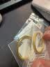 周六福黄金戒指女硬金三生三世足金素圈指环 定价单个 沙面16号-0.85g 实拍图