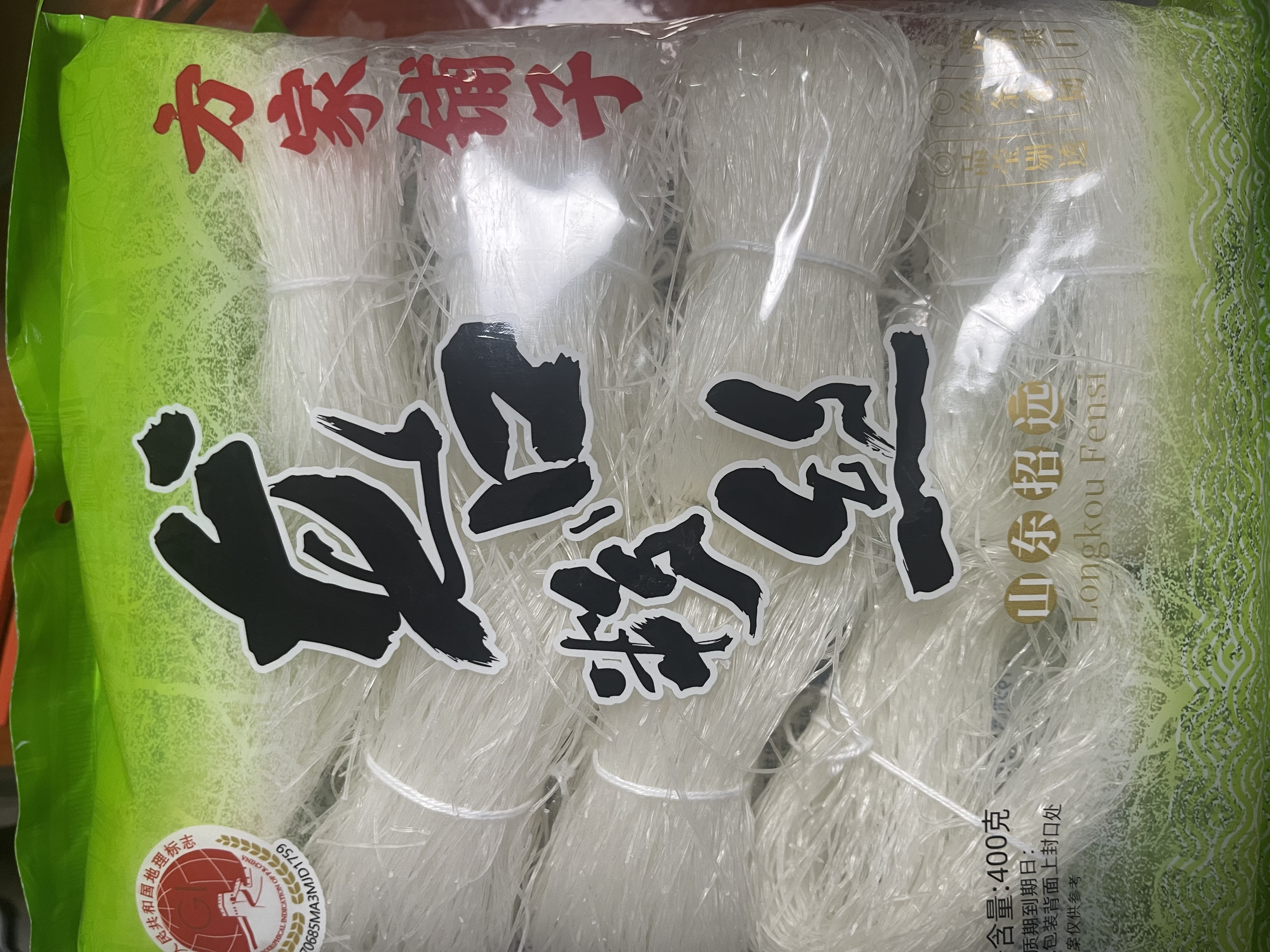 方家铺子龙口粉丝粉条凉拌水晶粉蒜蓉扇贝鸭血牛肉粉丝汤火锅烧烤食材400g 实拍图