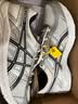 亚瑟士ASICS网面跑鞋百搭男鞋缓震运动鞋透气跑步鞋 GEL-CONTEND 4 白色/银色 40.5 实拍图