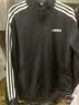 adidas休闲舒适三条纹立领夹克外套卫衣男装秋季阿迪达斯轻运动 黑色/白（推荐选大一码）   L 实拍图