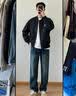 Dickies牛仔裤男士复古阔腿休闲裤秋冬季美式潮牌宽松直筒长裤子男 晒单实拍图