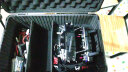 BORY大号家用多功能五金工具箱 铝合金手提仪器箱 车载维修工具箱 黑色 加棉 实拍图