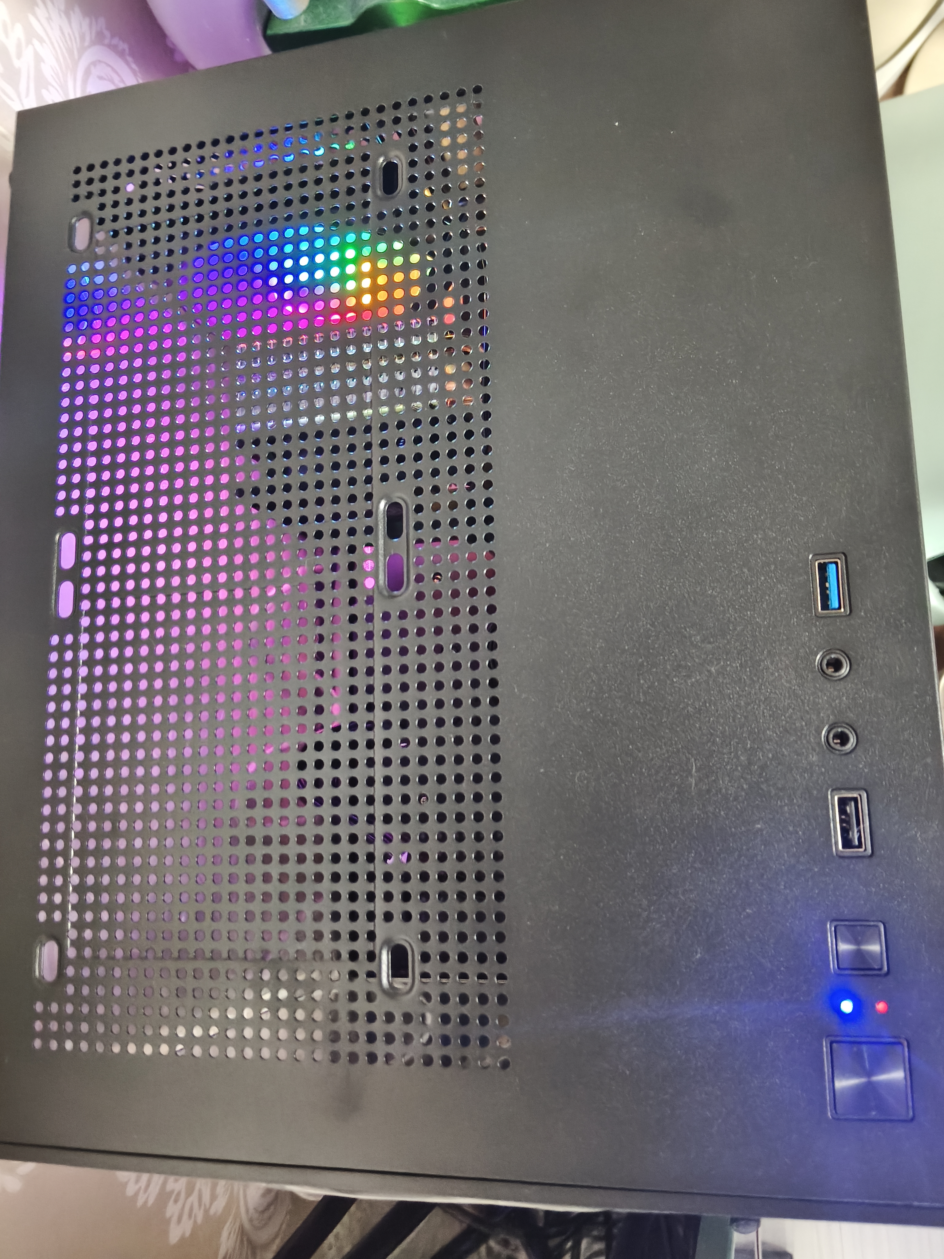 微星（MSI） i5 12400F/14400F/RTX3060/4060/5060Ti黑悟空三角洲游戏主机电脑台式机组装电脑主机DIY整机 配置三：i5 10400F丨RTX3060 12G 实拍图