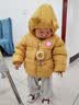 G.duck小黄鸭冬季加绒加厚宝宝羽绒棉服童装衣婴幼儿发光卡通连帽外套 升级版加绒亮灯 黄色 100 码【建议身高80-90cm】 实拍图