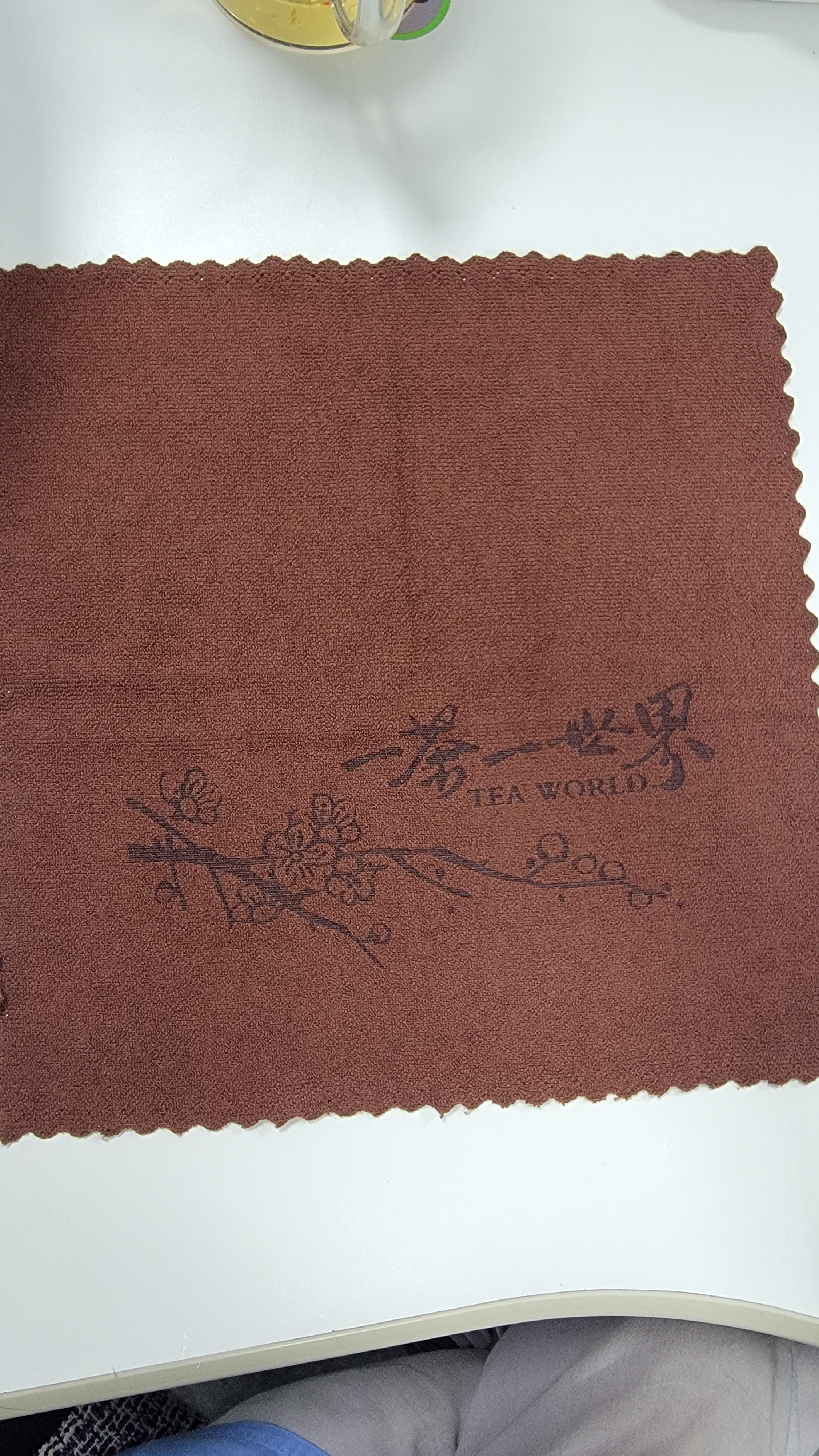 功夫茶巾高档茶布吸水加厚茶具毛巾茶几茶桌布禅意抹布垫茶台配件 功夫茶巾-咖啡色30x30cm 实拍图