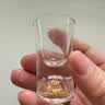 青苹果白酒杯分酒器2壶2杯 24K金箔水晶玻璃精致二两中秋国庆婚礼待客 实拍图