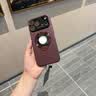 路杰森适用苹果18ProMax手机壳磁吸壳iPhone17promax散热镜头全包15防摔支架16大视窗13p高级ip14男女12 【勃艮红】Magsafe磁吸-自带镜头膜-不沾指纹 苹果18 Pro 实拍图