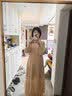 MeetMetro玛依尔法式仙女连衣裙女2026秋新款高端气质纯欲风裙子礼服长裙 藕粉 M 实拍图