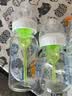 布朗博士防胀气奶瓶套装新生儿专用(0-3月玻璃150ml+3-6月玻璃270ml)萌兔 实拍图