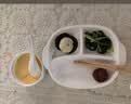 半物生活减肥分格餐盘陶瓷分餐盘减脂定量211餐盘家用儿童餐盘三格早餐盘 实拍图