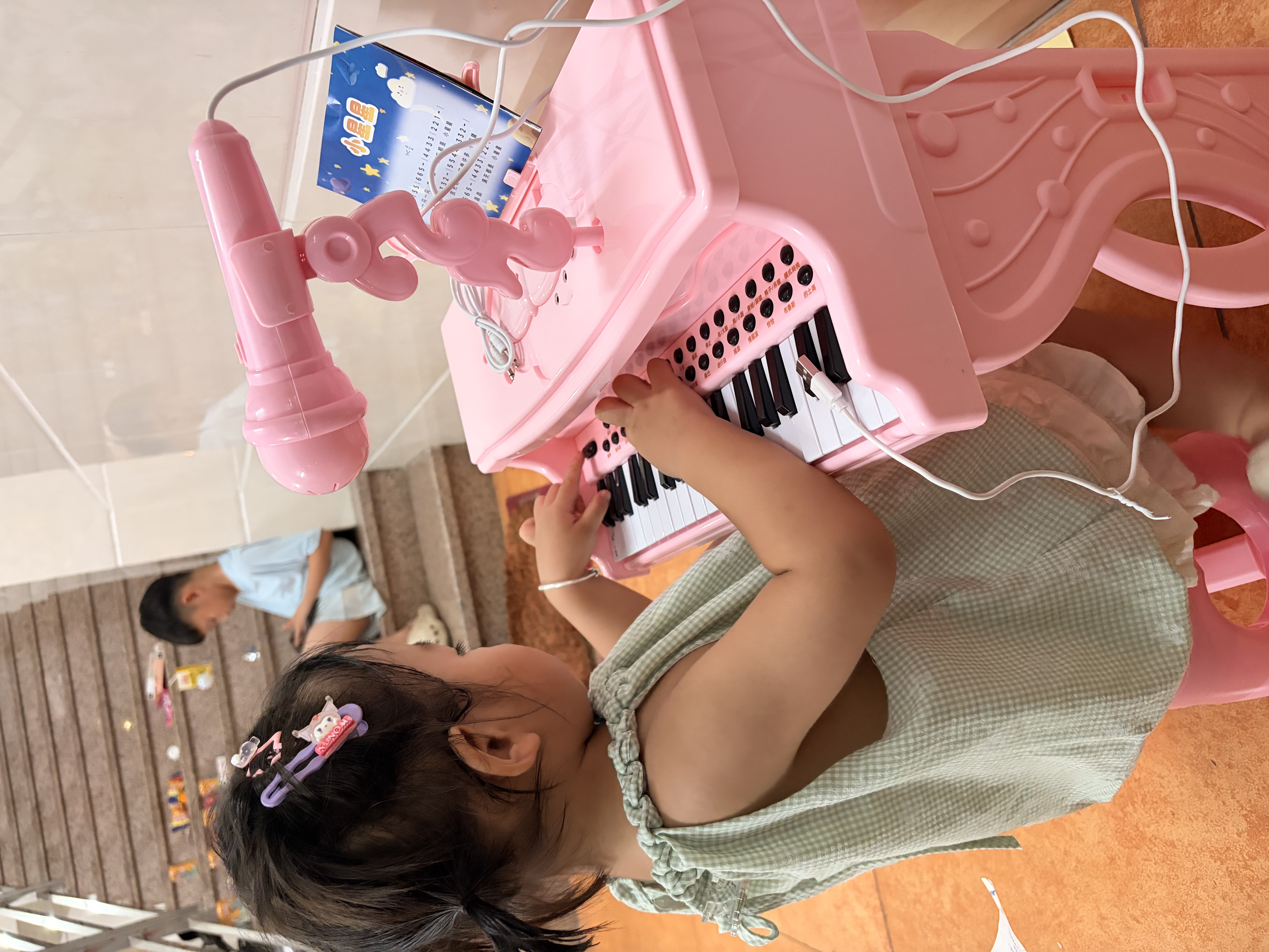 迪漫奇儿童早教神器电子琴儿童钢琴玩具可弹奏音乐初学者带座椅生日礼物 实拍图