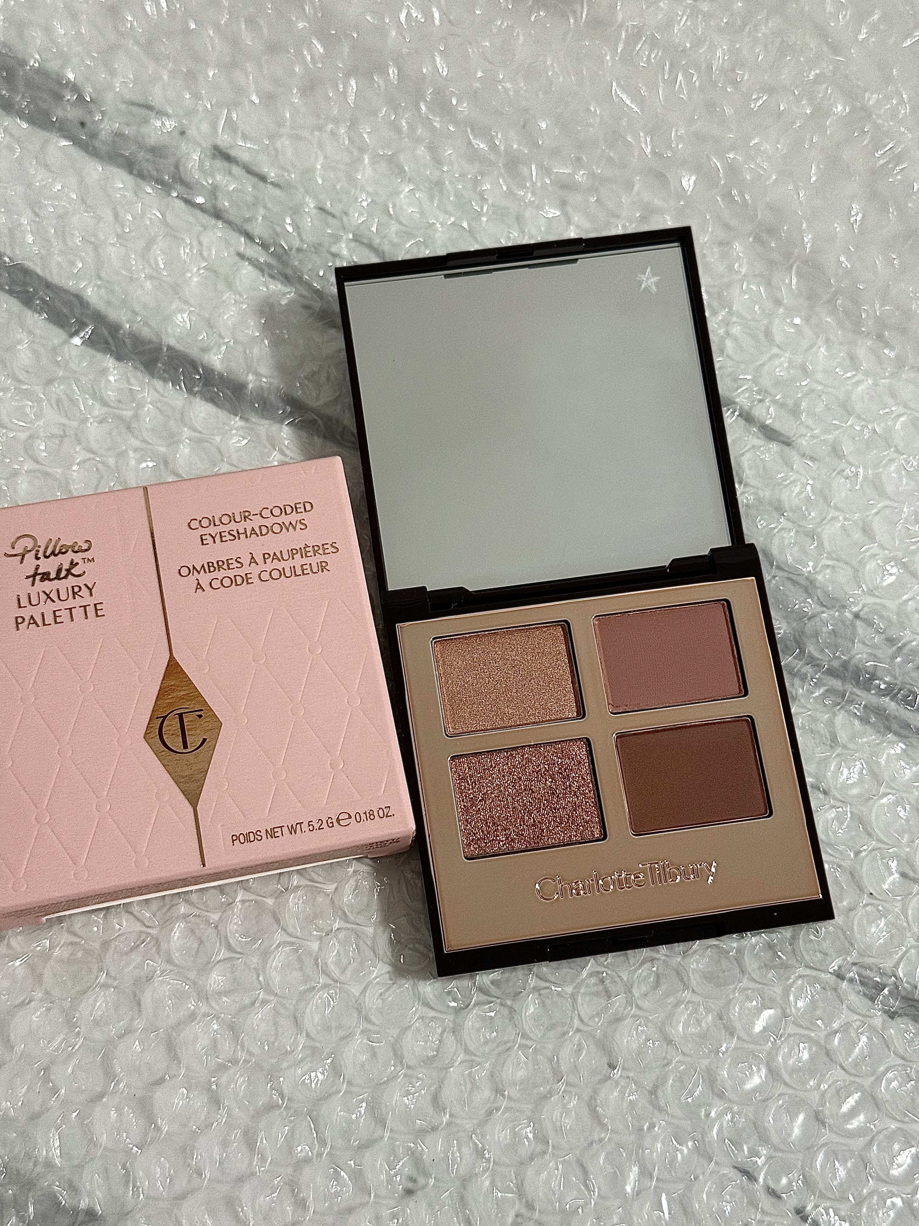 Charlotte Tilbury【露思同款】四色奢彩眼影盘枕边话5.2g 温柔粉棕 生日礼物送女友 实拍图